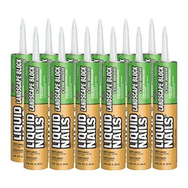 Liquid Nails LN-905 12 Pack Landscape Block Adhesive (Low-VOC), Tan