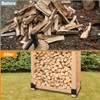 Acheterry 8 Pack Firewood Log Storage Rack Bracket Outdoor, Adjustable
