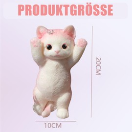 Squishy Cat, Taba Squishy, Cute Squeeze Toy Cat Shape Stress Ball Soft Flexible Squeeze Toy Stretchy Stress Relief Toy Portable Stress Balls Favour Gifts