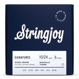 Stringjoy BAL10N Signatures Nashville Tuning (10-24) Nickel Wound Electric Guitar Strings