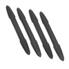 4PCS Bumper Guard Strip Carbon Fiber Pattern Textured 43cm Length