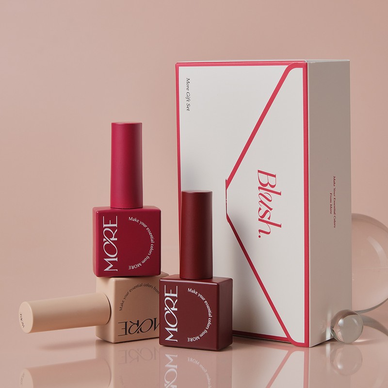 classic nail Moregel Blush Red Syrup Gel Burgundy 8-piece set