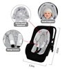 Baby Car Seat Head Support with Extra Headrest, 2-in-1 Babybody