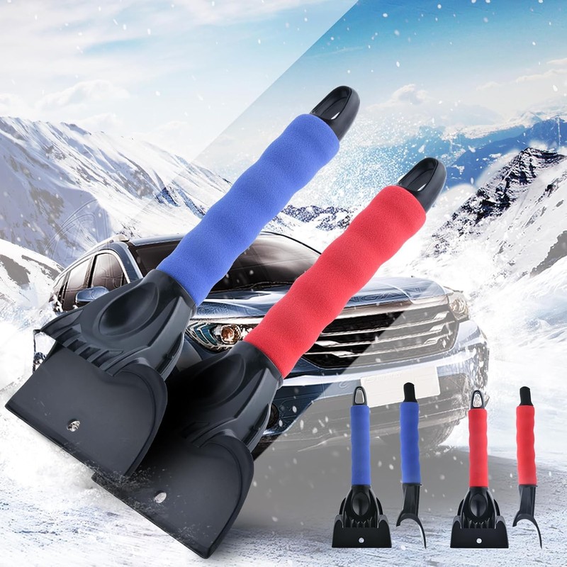 ItsyFox Ice Scraper for Car Windscreen 2 Pcs Windscreen Ice