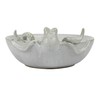 Creative Co-Op 13.75 Inches Stoneware Octopus Reactive Glaze, White Speckled
