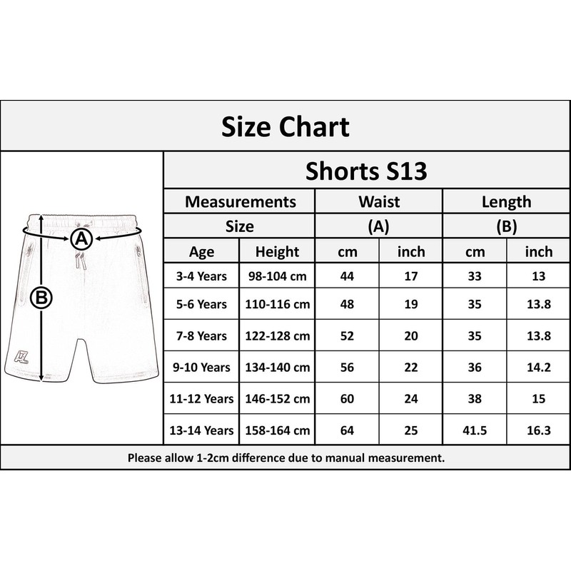 A2Z 4 Kids Boys Active PE Summer Comfortable Breathable Lightweight