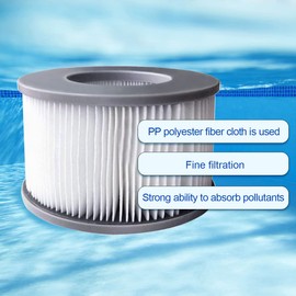 WuYan 2pcs Hot Tub Filters for MSpa Inflatable Pools, Enhanced Version Filter Cartridge Pump Fit for MSPA all Current Hot Tubs