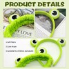 2 Pieces Frog Headbands, Big Eye Frog Headbands, Elastic Frog