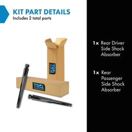 TRQ Rear Shock Absorber Set Compatible with 2004-2015 Nissan TITAN 2016-2022 TITAN XD