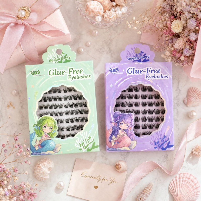 Glue-Free Cluster Lashes DIY Eyelash Extensions Kit for Beginner 80
