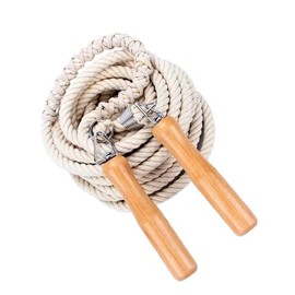 VGEBY Cuerda para Saltar de Algodón Individual, Blanca para Practicar, Durable, cómoda, para Estudiantes                                              