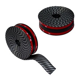 3 cm x 3 m Car Carbon Protective Edge Protection Door Sill Strip 3D Effect Rubber