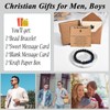 OAVOOK Godfather Gifts Cross Bracelet for Men Proposal Gifts Christmas,