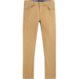 Lucky Brand Boys' Skinny Fit Stretch Twill Pants, 5-Pocket Style, Zipper Fly & Button Closure, Early Kelp, 14