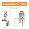 GASHER 4Pcs 304 Stainless Steel Ball Valve Set NPT Thread