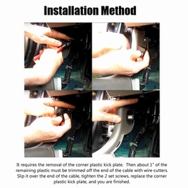 Ymiko Bonnet Release Handle Repair Kit for Honda Civic 1996-2011, CRV 1997-2006, Element 2003-2011, Ridgeline 2006-2014 Hood Lock Cable Engine Cover Lock Kit