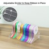Acrylic Ribbon Storage Organizer, Wall Mounted Ribbon Holder, Wrapping Paper