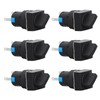 25Pcs Rotary Switch Knob 2 Position Self Locking Square Selector