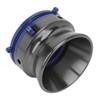 1 Pair NAB Hub Adapters Polished Aluminum Alloy Universal Loading