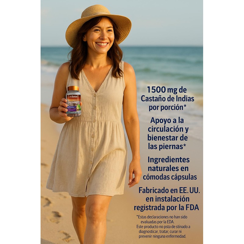 Betel Natural Premium Castano de Indias para la Circulacion 1500