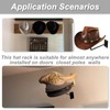 Jtuxcke Set of 5 Metal Hat Holder, Cowboy Hat Rack