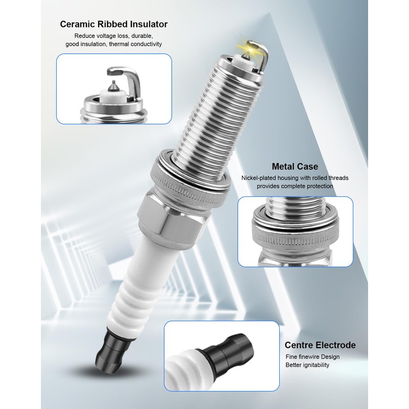 Replace LKAR7C-9 93961 Iridium Spark Plug Fits for Mercury 4.6L
