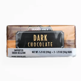 Trader Joe's Belgian Dark Chocolate Bars 3 Variety Pack - Total 9 Bars, 1.7 ounces