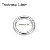 sourcing map Metal O Ring 20mm(0.79") ID 3.8mm Thickness Non-Welded