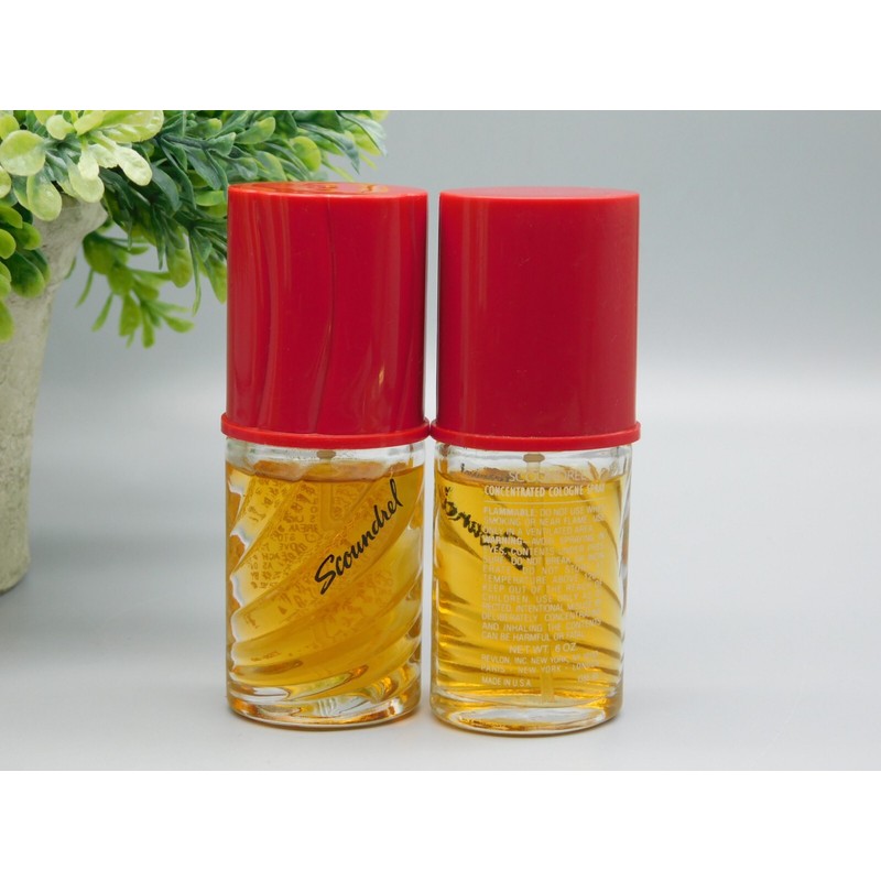 Revlon 2x Vintage Revlon Scoundrel Concentrated Cologne Spray 0.6 oz