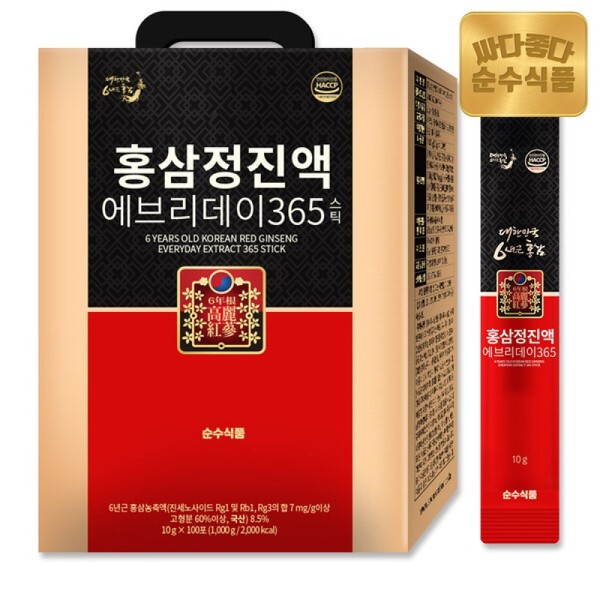 Pure Foods 6-Year-Old Red Ginseng Extract Everyday 365 1 Box