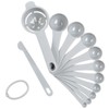 DOTINGHUX Measuring Spoons Set with Egg Separator 12-Piece,Gray