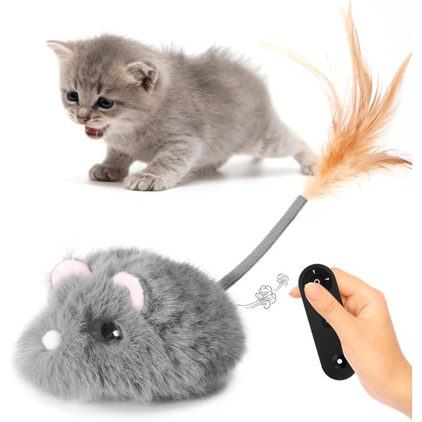 Remote Control Cat Toy Rechargeable Moving Cat Toy Cat Mouse