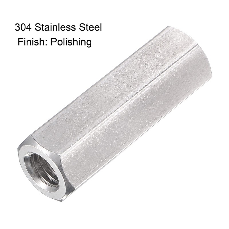 sourcing map M8 x 1.25-Pitch 40mm Length 304 Stainless Steel