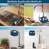 OKeanu Sponge Holder for Kitchen Sink, Silicone Sink Saddle Caddy
