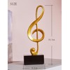 Amoy-Art 3 x Decorative Sculptures Music Note Figures Treble Clef