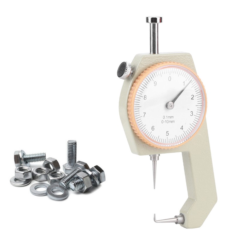 Thickness Gauge Silver Portable Accurate Measuring Jewelry Leather Board Equipment