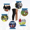 Knee Padded 2 Pack Compression Leg Sleeve Thigh Sports Protective