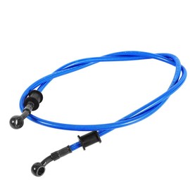 Keenso 50cm - 200cm Trenzado de la motocicleta Embrague de freno de acero Mangueras de aceite Tubo de línea Colorido Motocicleta Pit Dirt Bike Enduro Motocross Street Bikes(1200mm-Azul)