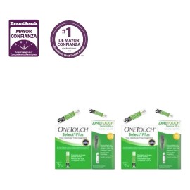 Kit Onetouch Select Plus Simple 50 Tiras Y 50 Lancetas