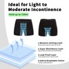 ShieldEase Washable Incontinence Boxer Briefs for Men - Cotton Urinary