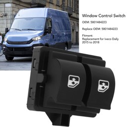 5801511729 Power Window Control Switch for Iveco Daily 2015 to 2018, Window Regulator Button Switch, Glass Lift Regulator Button Key Switch Replacement for Iveco Daily