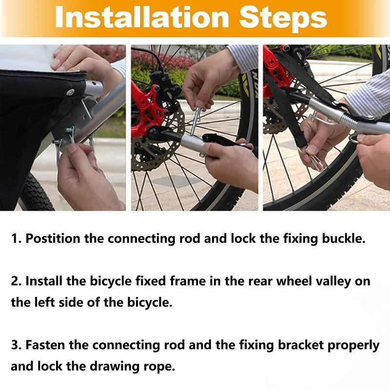 Bicycle Trailer Coupling Adapter, ZTMAKYLH Universal Bicycle Towing Hitch with