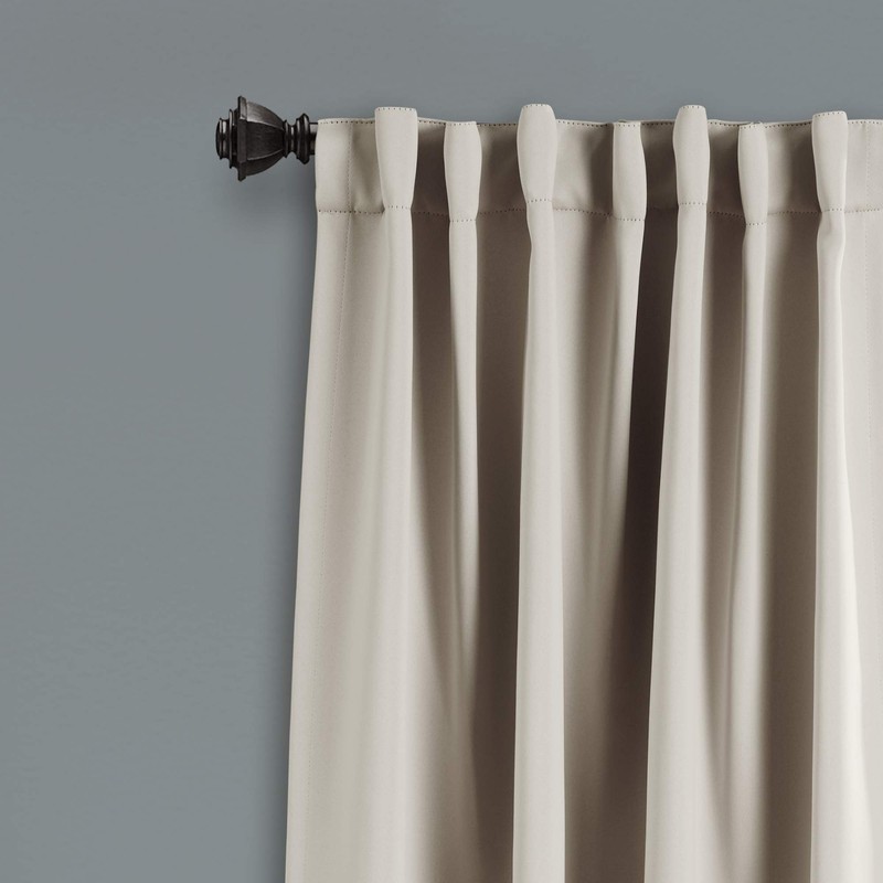 Lush Decor Wheat 1 Insulated Back Tab Blackout Window Curtain