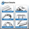 PATIKIL 18Pcs M10 304 Stainless Steel Wire Rope Kit, Wire