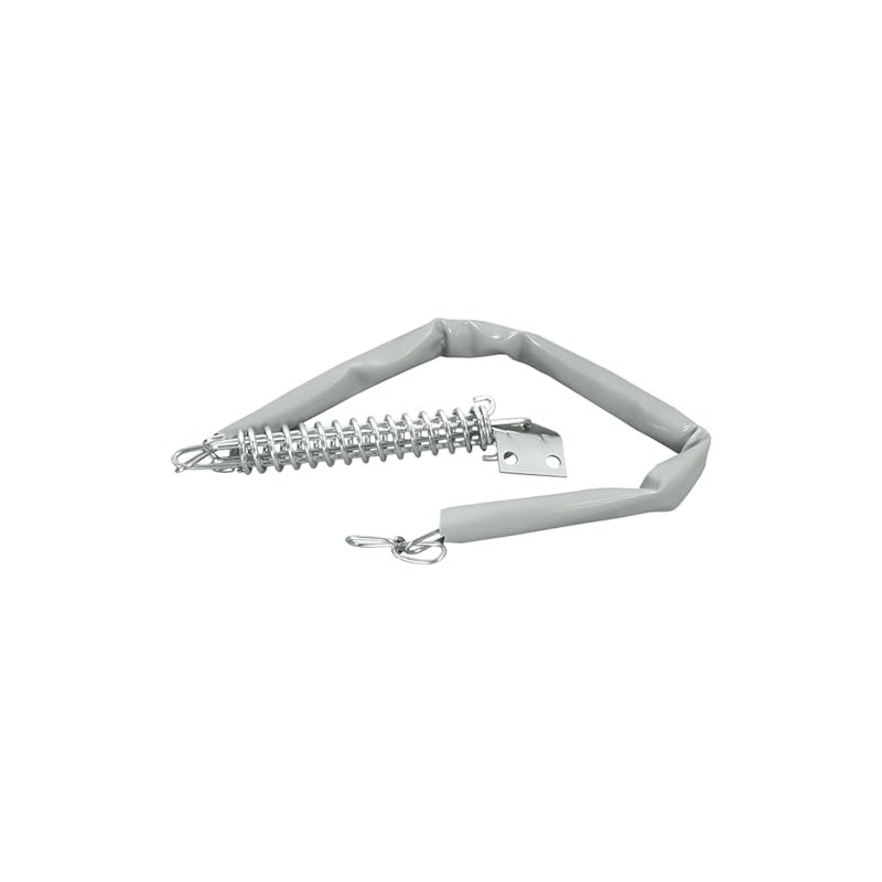 Deltana DCCV607 Steel Crash Chain with Vinyl Cover, White