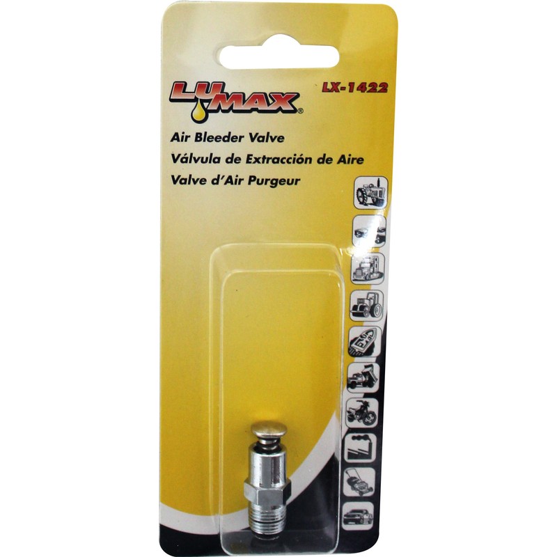 Lumax LX-1422 Silver 1/8" NPT Male Air Bleeder Valve, Maximum