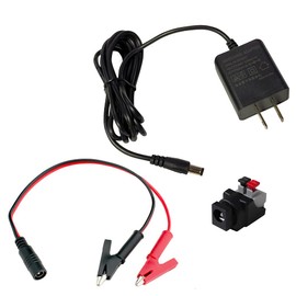 Kaito Denshi AC Adapter (PSE Compatible) 5V 1.5A 7.5W Center Plus Switching 5.5mm 2.1mm DC Plug Alligator Clip Set Connector Set RoHS