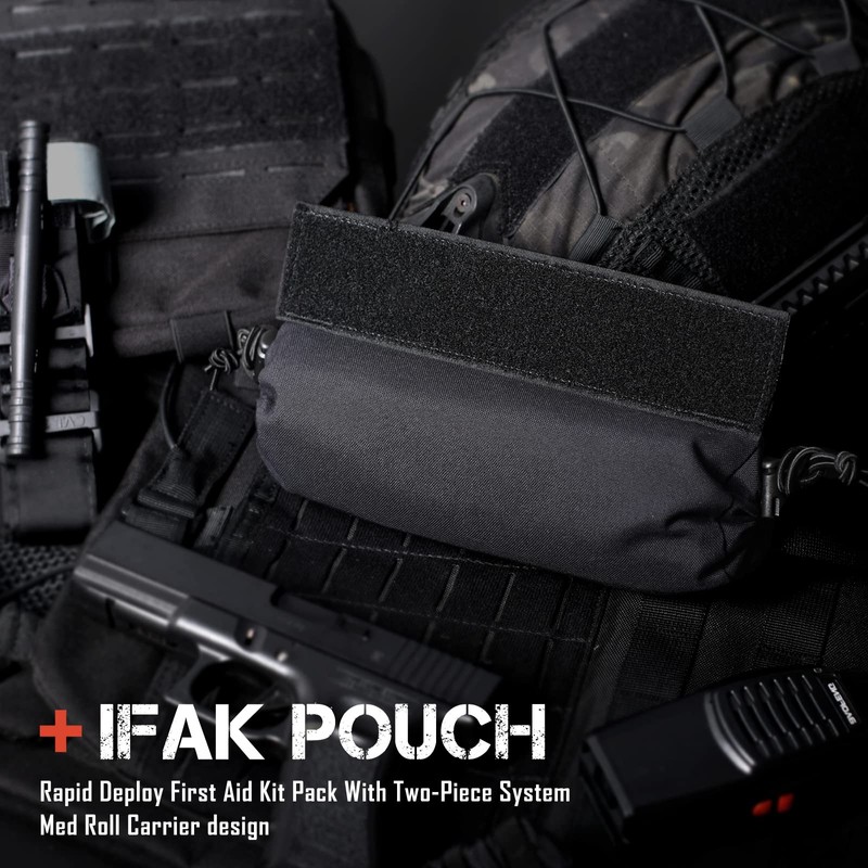 WYNEX Tactical First Aid Drop Dump Pouch, Medical Trauma Roll