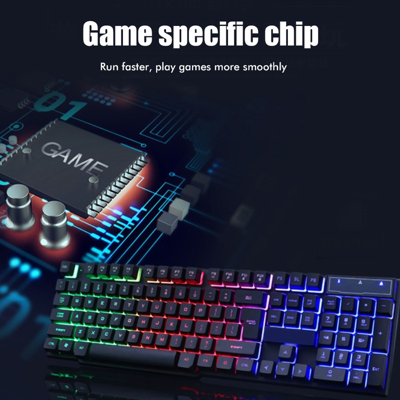 USB Gaming Keyboard and USB Mouse Combo LED Backlit Keyboard