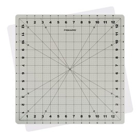 Fiskars Self Healing Cutting Mat for Crafts, Sewing, and Quilting Projects - 14” x 14" Grid - Gray